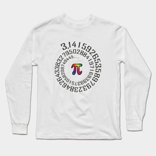 Maths Pi Spiral Long Sleeve T-Shirt